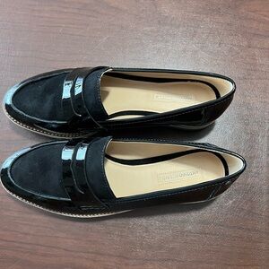 ANTONIO MELANI Bradlie Black Suede and Patent size 10M